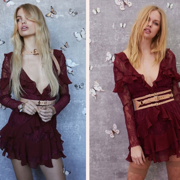 ♥️SOLD!♥️ For Love & Lemons Lace Sexy BLACK Dress - Picture 5 of 8